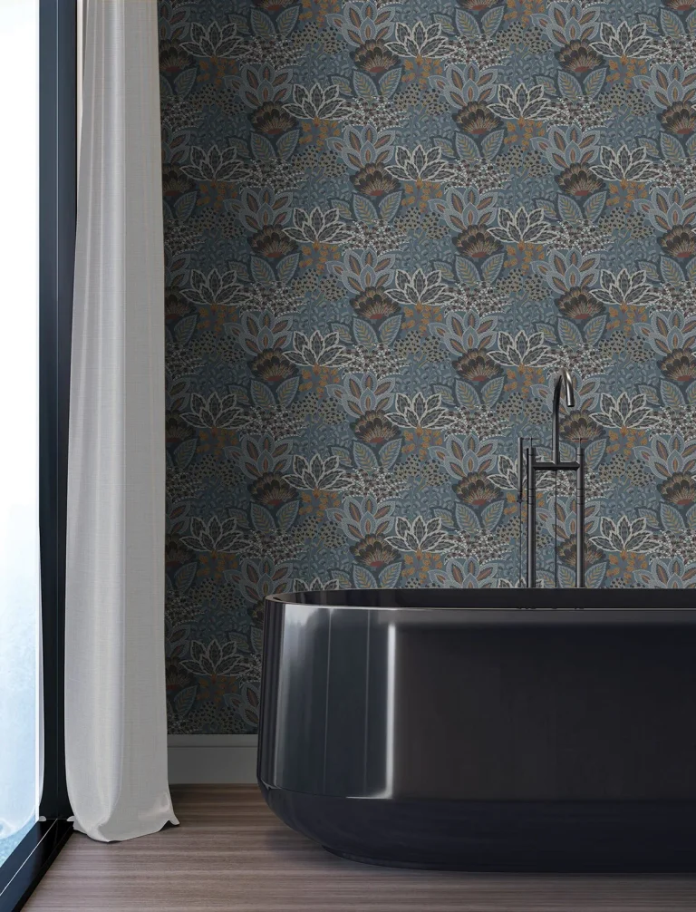 Catherine Botanical Wallpaper - Blue — Ảnh 5