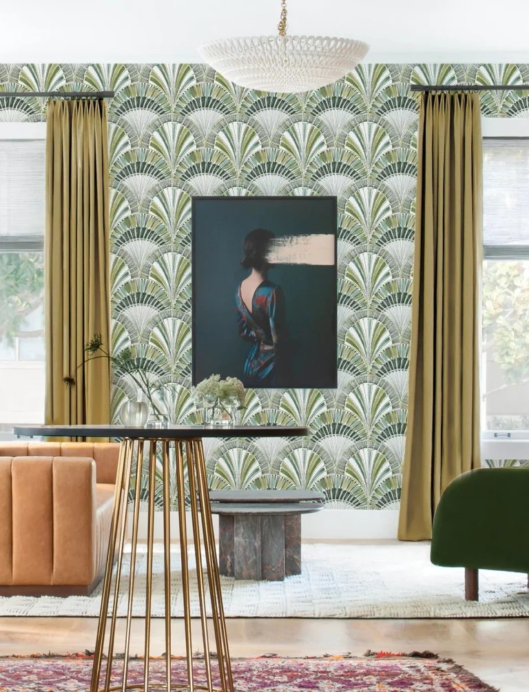 Myla Fanning Reeds Wallpaper - Greens — Ảnh 4