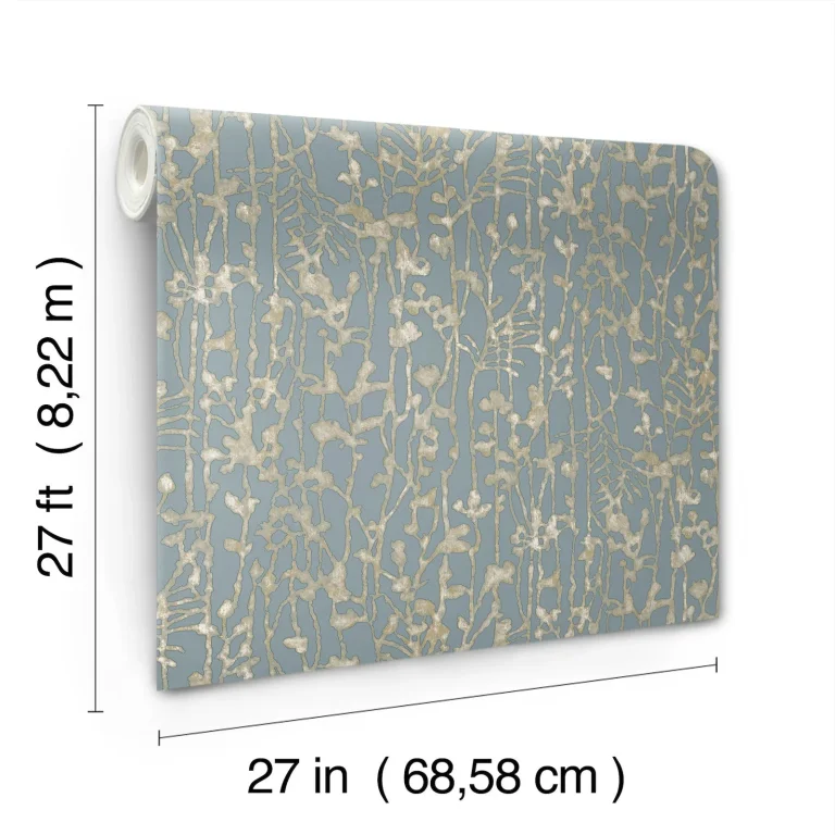 Ronald Redding Filigree Abstract Wallpaper - Light Blue — Ảnh 2