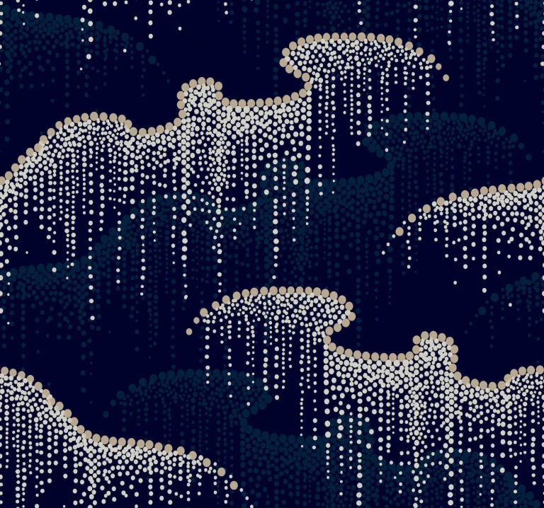 Candice Olson Moonlight Pearls Wallpaper - Navy — Ảnh 4