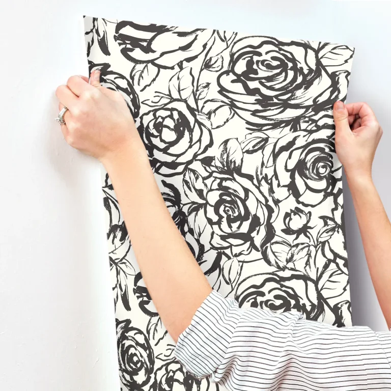 Nelda Rose Wallpaper - Black — Ảnh 7