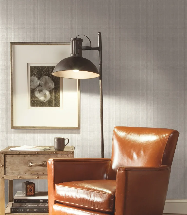 Ronald Redding Shirting Plaid Wallpaper - Linen — Ảnh 3