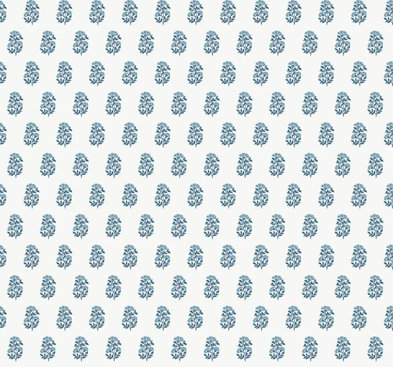 Sylvie Floral Wallpaper - Blue — Ảnh 5
