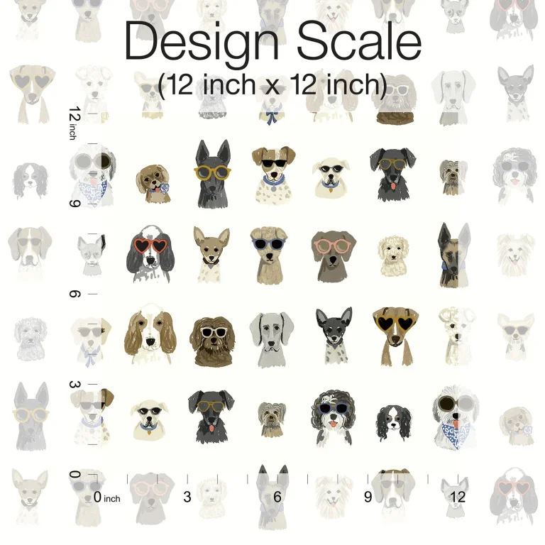 Rifle Paper Co. Dog Days Peel and Stick Wallpaper - Multi White — Ảnh 6