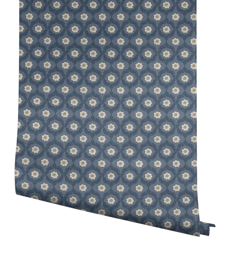 Rifle Paper Co. Emma Wallpaper - Navy — Image 2