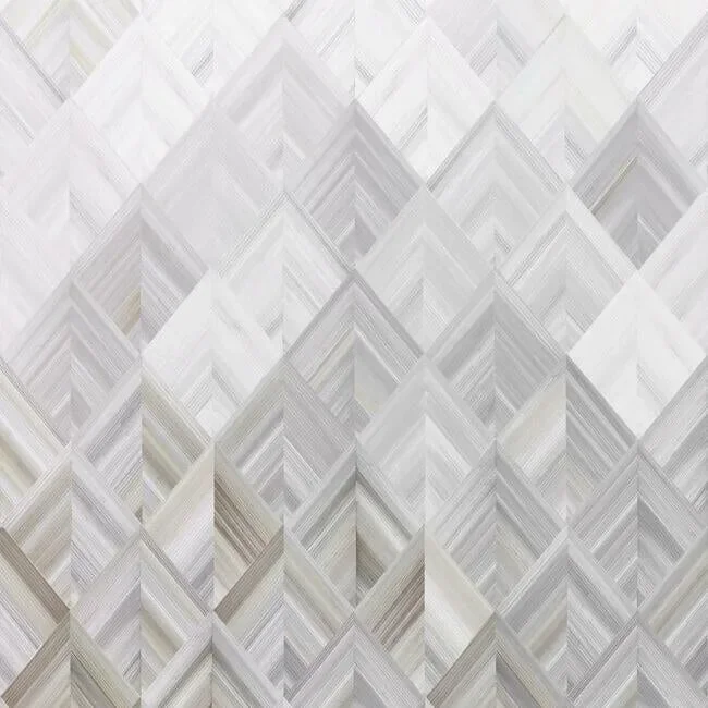 Diamond Parquet Wall Mural - Grey — Ảnh 3