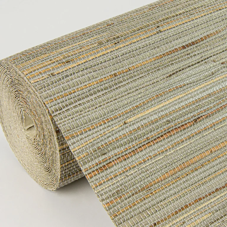 Kira Hemp Grasscloth Wallpaper - Neutral — Image 4