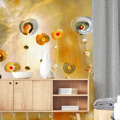 Golden Eye - Wall Mural 5486 - Round - 144cm diameter