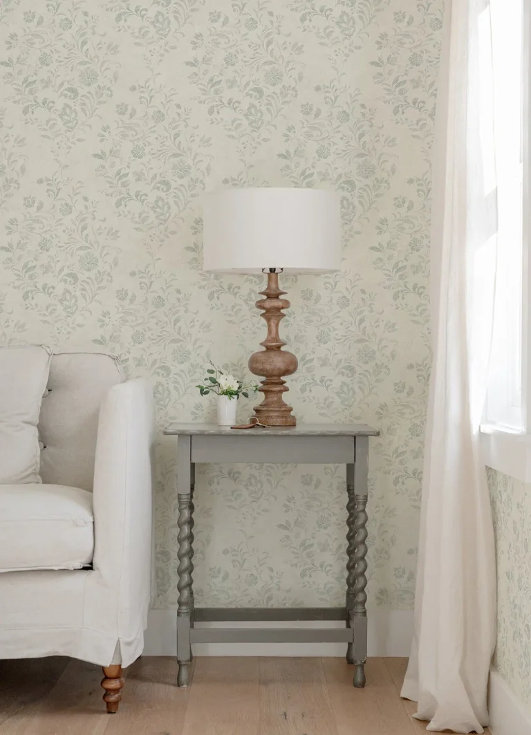 Chesapeake Isidore Scroll Wallpaper - Aqua — Ảnh 2