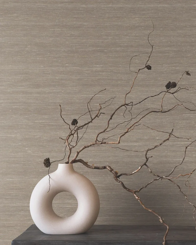 Ronald Redding Smooth Abaca Wallpaper - Stone — Image 5