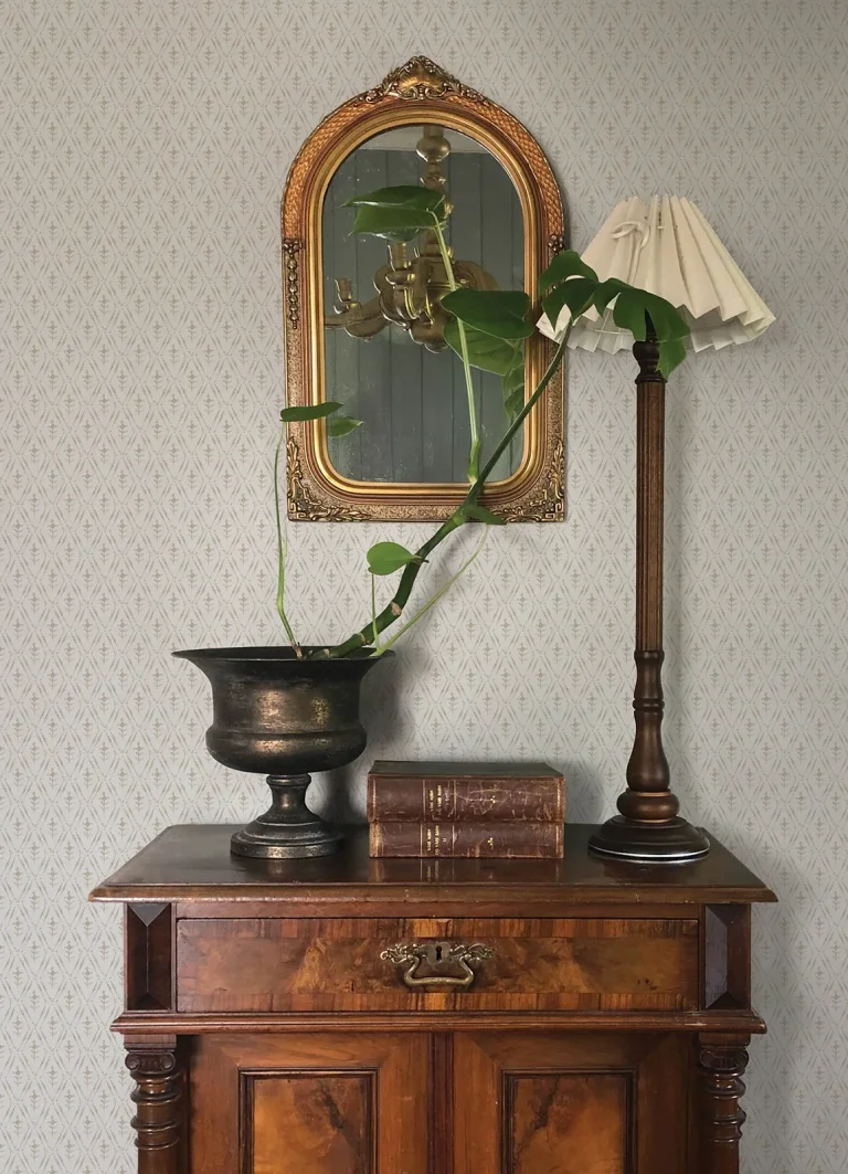 Chris Loves Julia Tillie Diamond Floral Wallpaper - Taupe — Ảnh 2