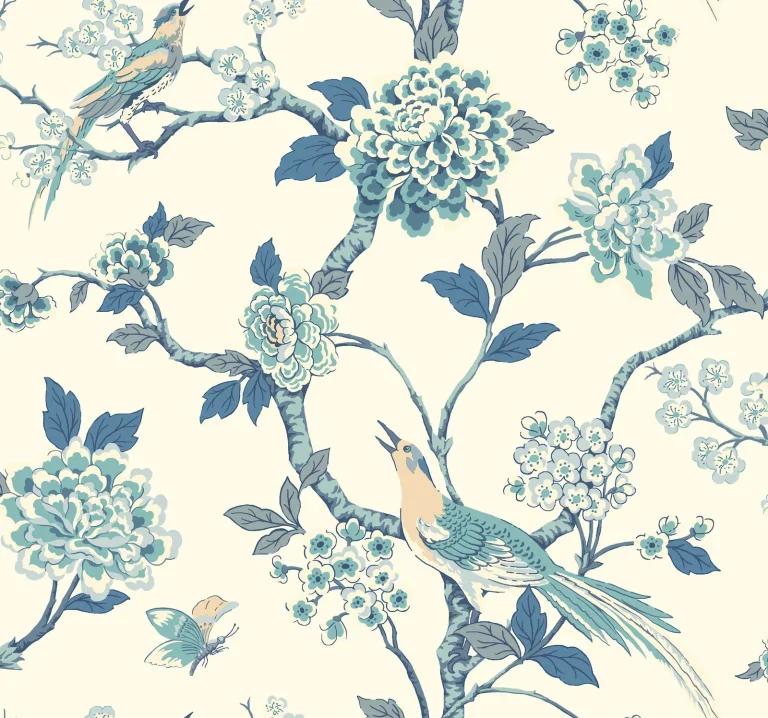 Fanciful Wallpaper - Blue — Image 3