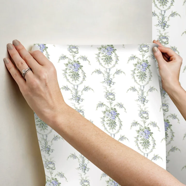 LoveShackFancy Rose Cheeks Floral Cluster Wallpaper - Blye Elysees — Ảnh 6