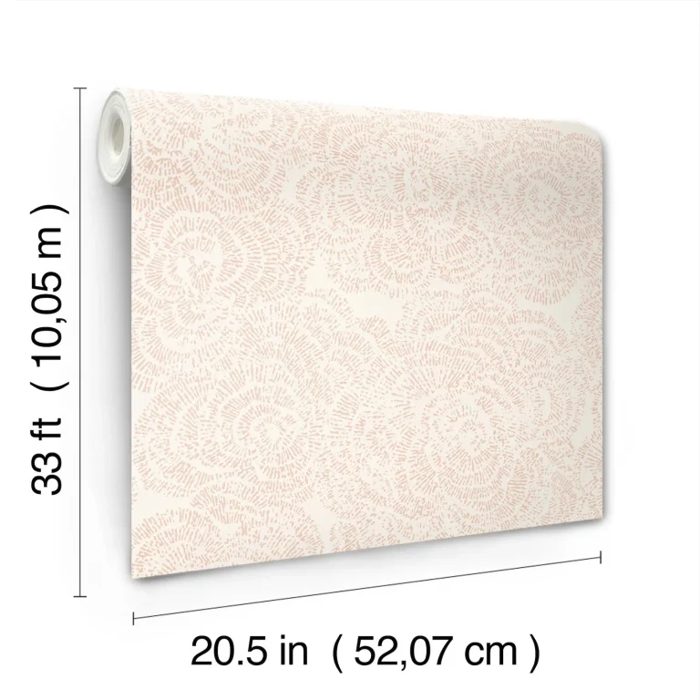 Ambroise Abstract Floral Wallpaper - Blush — Ảnh 7