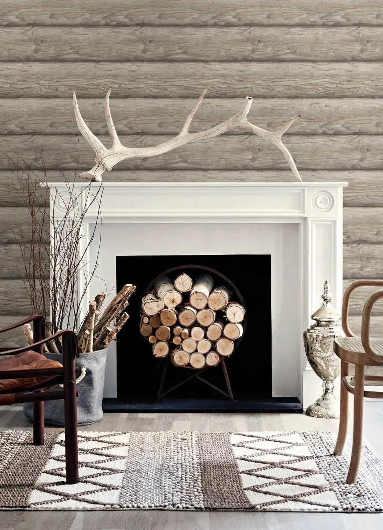 Chesapeake Bunkhouse Wallpaper - Ash — Ảnh 4