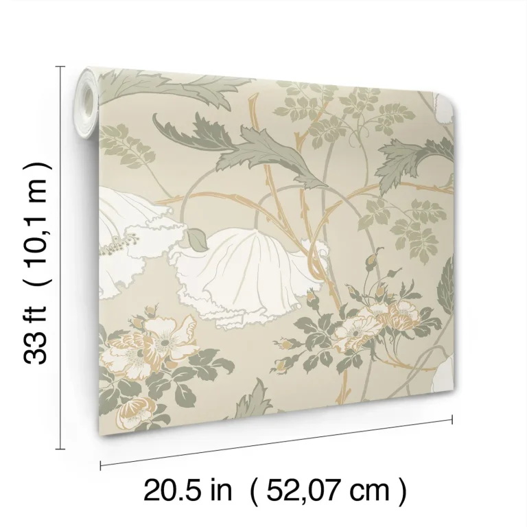 Magnolia Home Gwendolyn Wallpaper - Linen/Sage — Ảnh 5