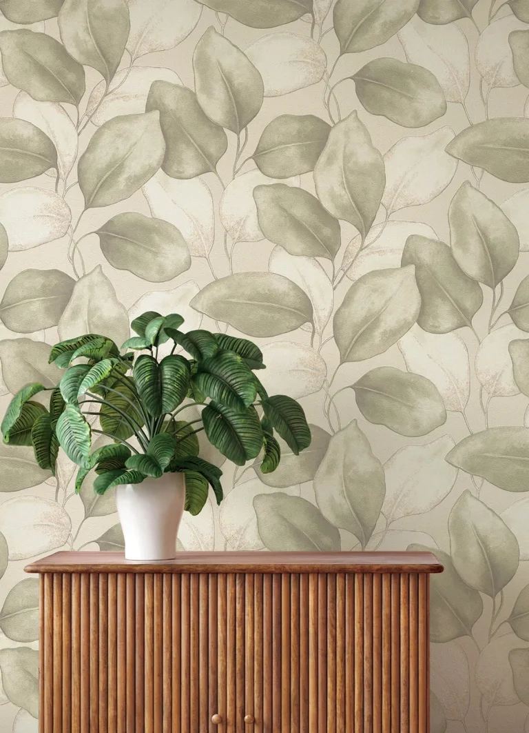 Evanthe Vine Wallpaper - Sage — Ảnh 5