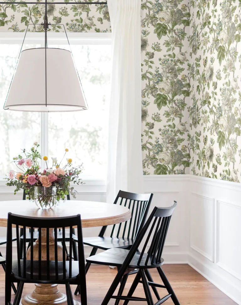 Beatrix Vintage Floral Wallpaper - Neutral — Ảnh 3