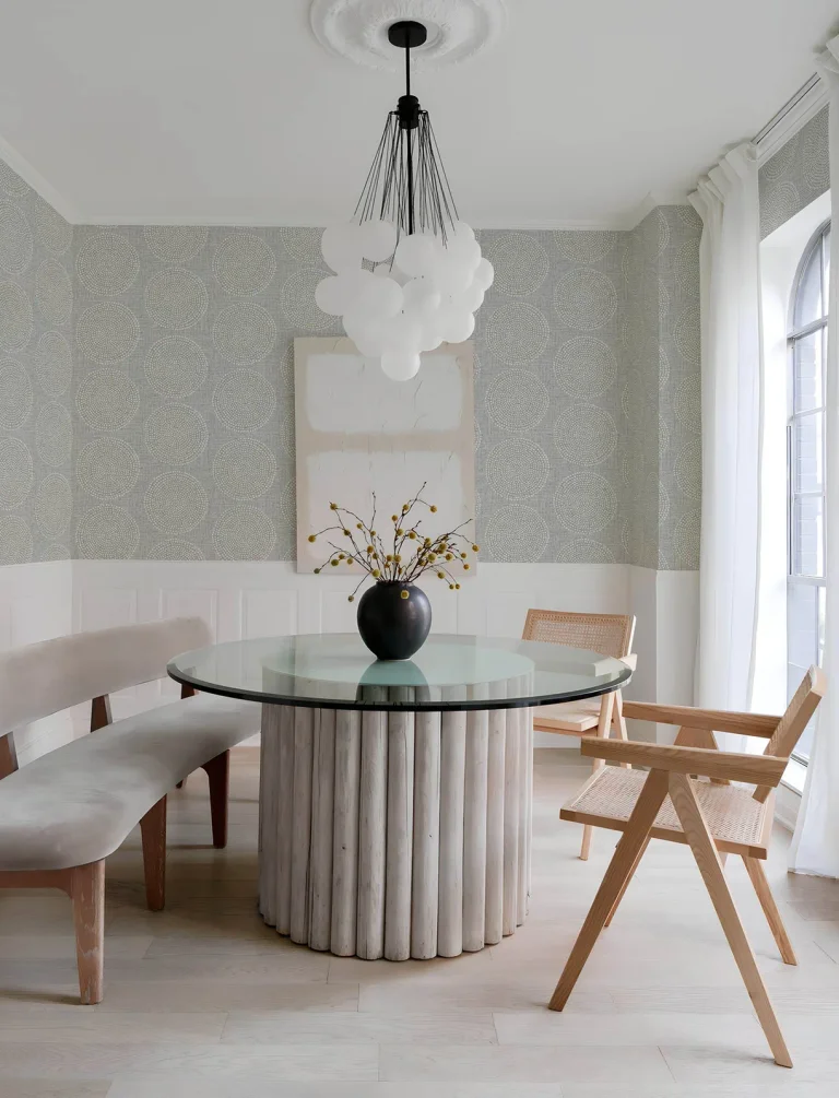 Salma Medallion Wallpaper - Grey — Image 3