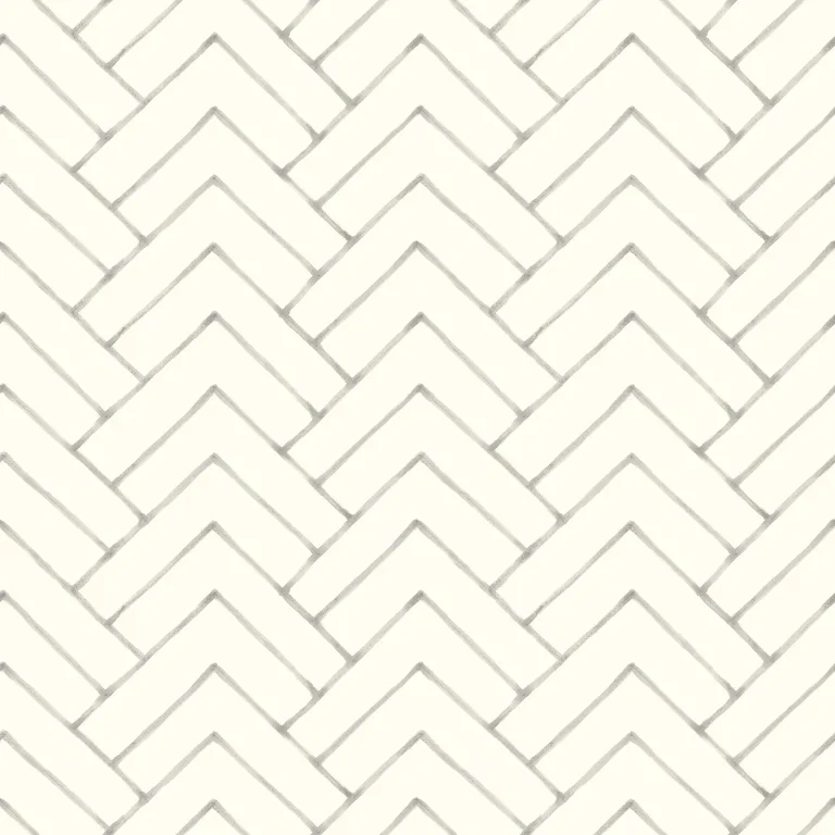 Chesapeake Oswin Tiered Herringbone Wallpaper - Grey — Ảnh 2