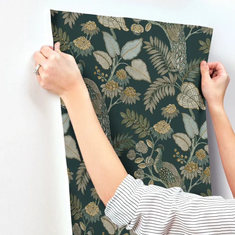 Chris Loves Julia Geneva Peacock Paradise Wallpaper - Sea Green — Ảnh 5
