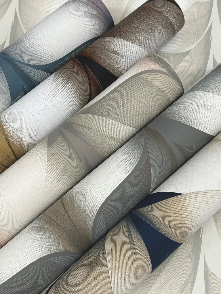 Candice Olson Lotus Light Stripe Wallpaper - White — Ảnh 7