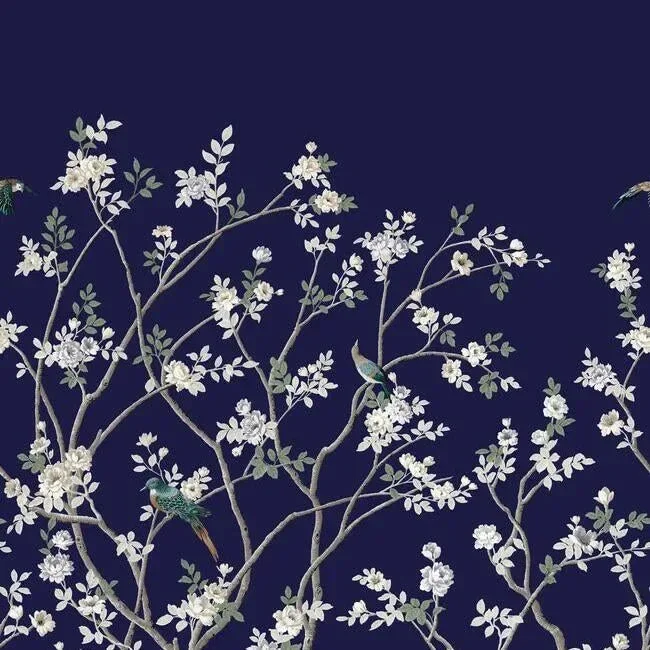 Ronald Redding Lingering Garden Wall Mural - Navy — Ảnh 4