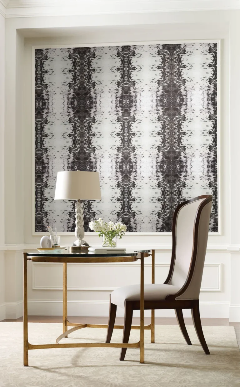 Marbled Appaloosa Peel and Stick Wallpaper - Black — Ảnh 6