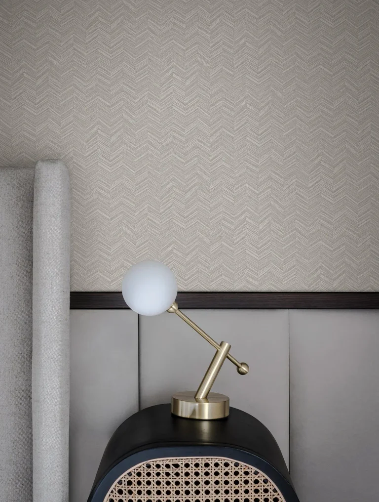 Raised Chevron Wallpaper - Grey — Ảnh 2