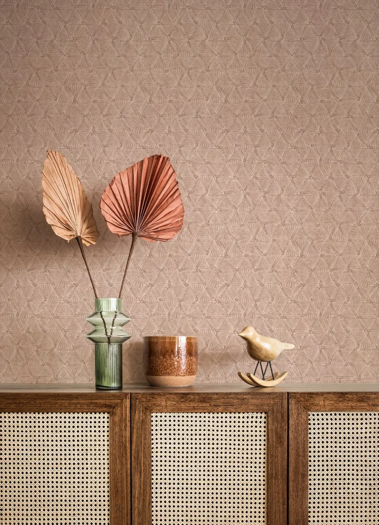 Wright Textured Triangle Wallpaper - Rose Gold — Ảnh 5
