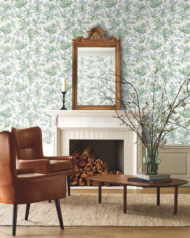 Rifle Paper Co. Cornflower Wallpaper - White — Ảnh 3