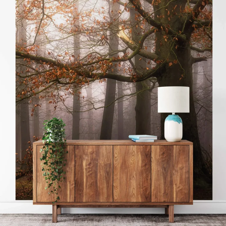 Misty Autumn Forest - Wall Mural 5450 - 4 Panel - 192cm x 260cm