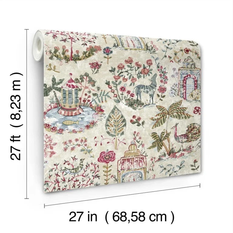 Parc Garden Dreams Wallpaper - Merlot — Ảnh 4