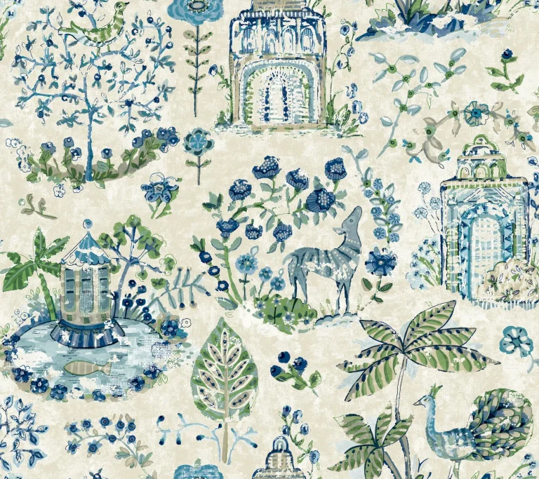Parc Garden Dreams Wallpaper - Sapphire — Ảnh 5