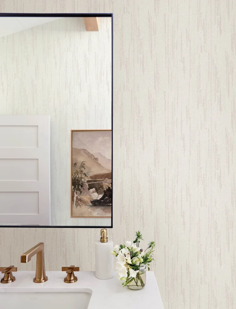 Baris Stipple Stripe Wallpaper - Rose Gold — Ảnh 4