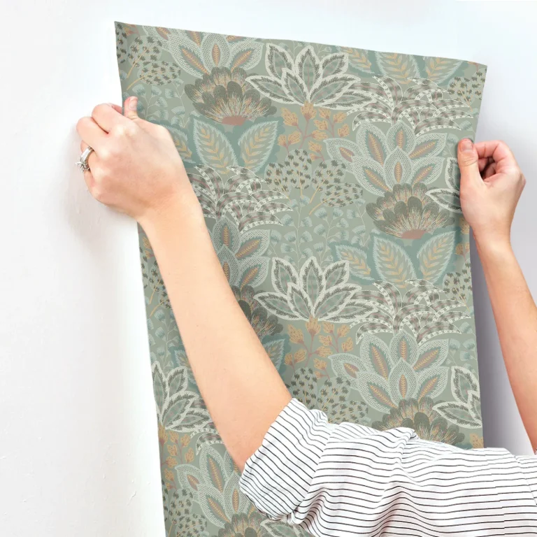 Catherine Botanical Wallpaper - Sage — Ảnh 4