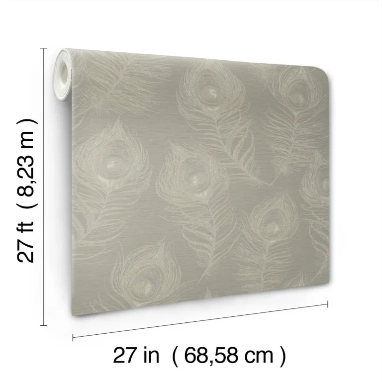 Candice Olson Regal Peacock Wallpaper - Mink — Ảnh 7