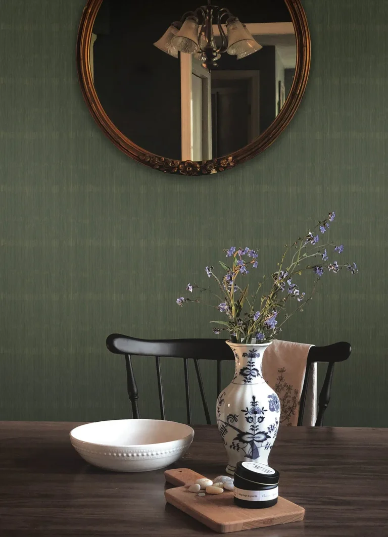 Somerset Abstract Stripe Wallpaper - Evergreen — Ảnh 5