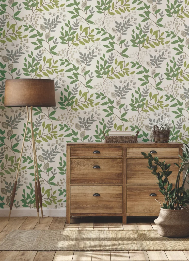 Eden Retreat Wallpaper - Beige/Green — Ảnh 3