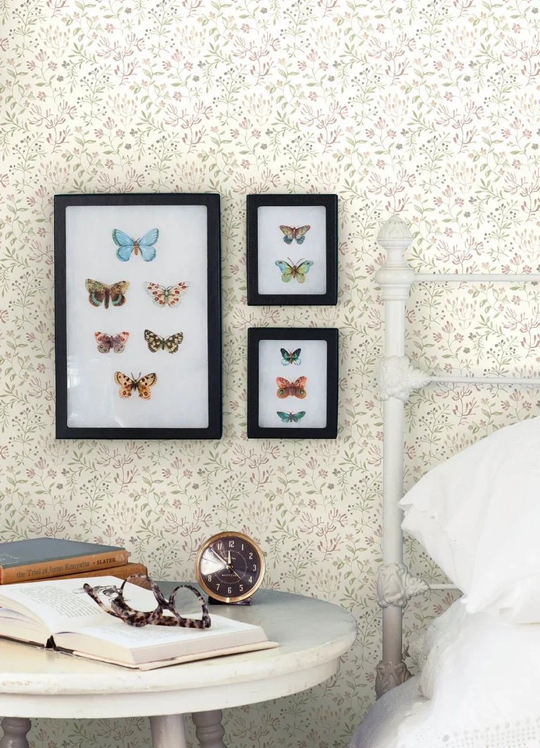 Chesapeake Tarragon Dainty Meadow Wallpaper - Blush — Ảnh 4