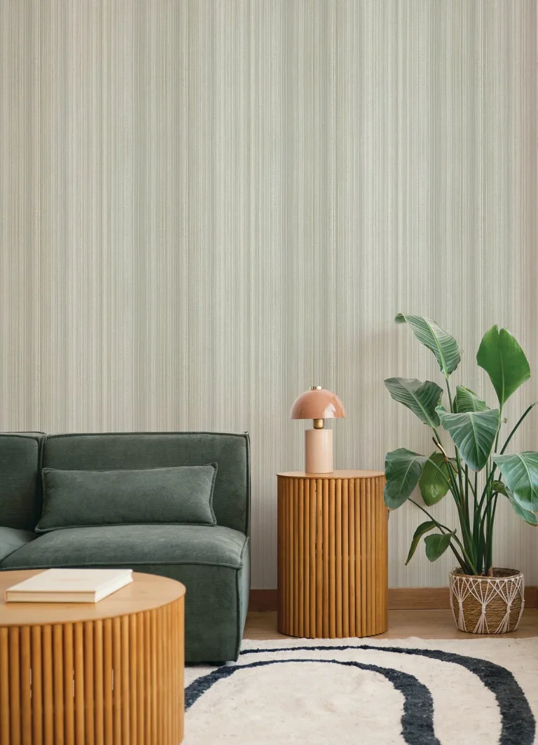 Elan Ombre Stripe Wallpaper - Grey — Ảnh 6
