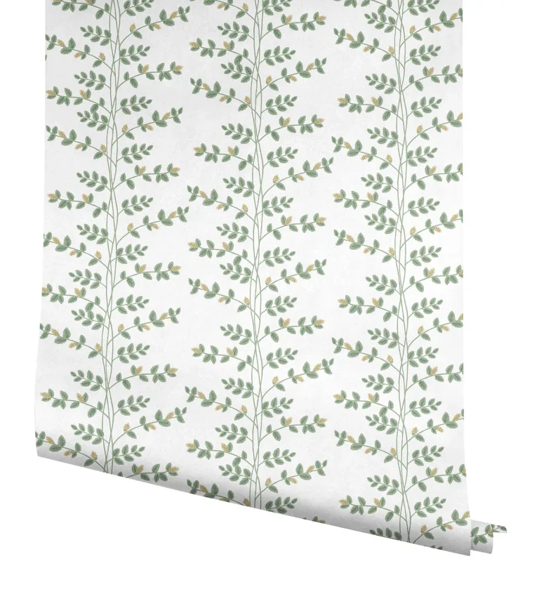 Rifle Paper Co. Climbing Vine Wallpaper - White & Gold — Ảnh 7