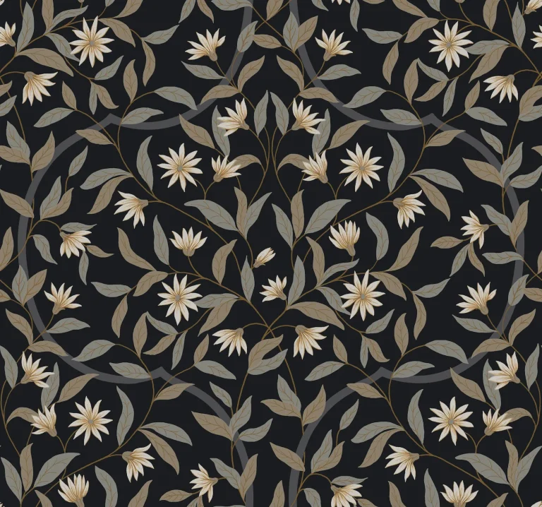 Jasmine Wallpaper - Midnight — Image 2