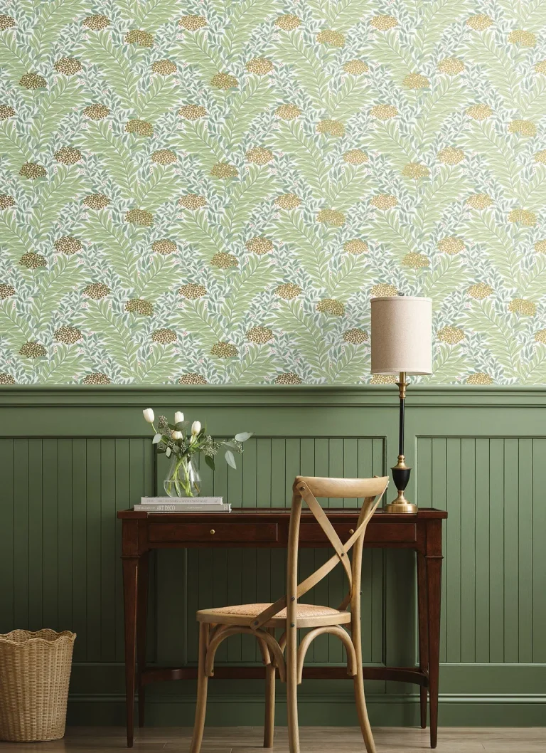 Rifle Paper Co. Highgrove Wallpaper - White — Ảnh 2