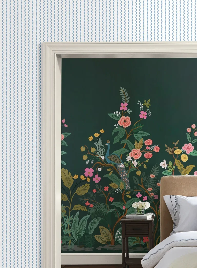 Rifle Paper Co. Rickrack Wallpaper - Blue — Ảnh 5