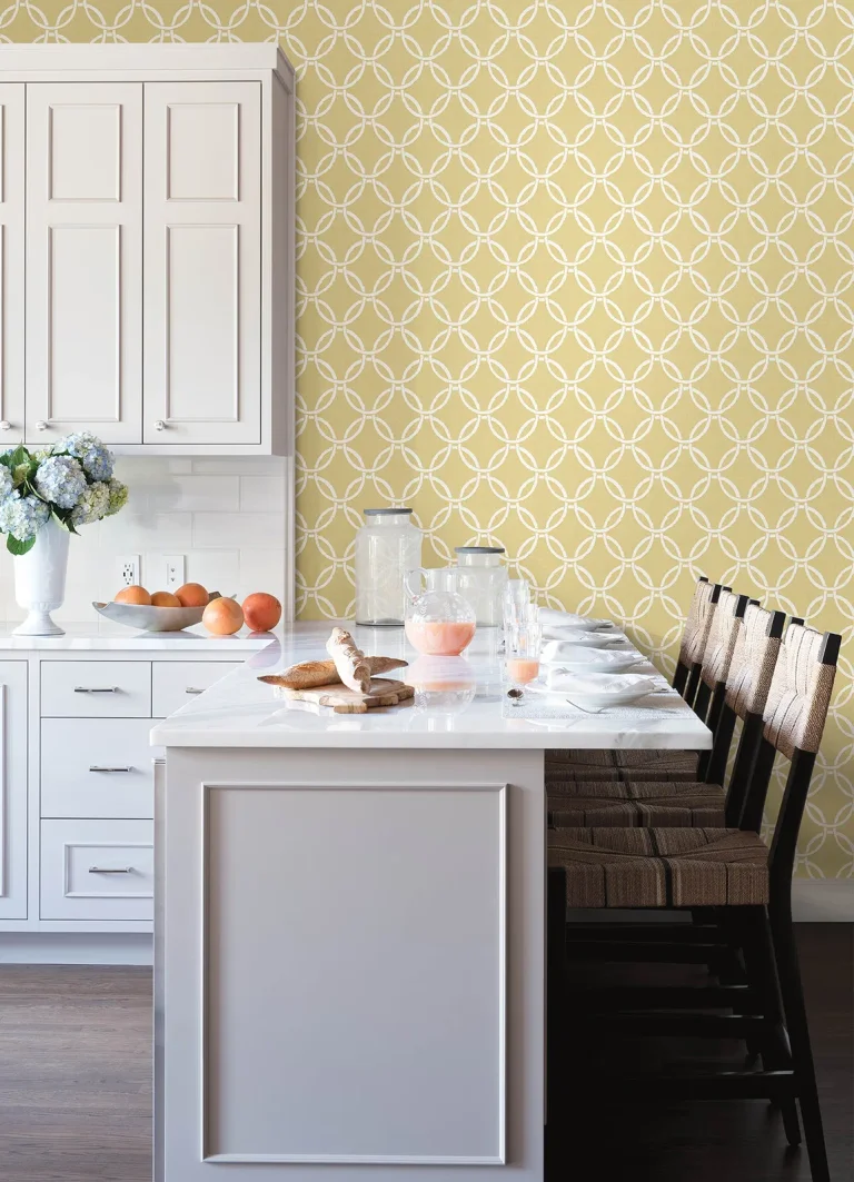 Chesapeake Quelala Ring Ogee Wallpaper - Yellow — Ảnh 3