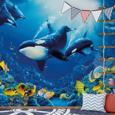 Delight of Life - Wall Mural 5402 - Round - 144cm diameter
