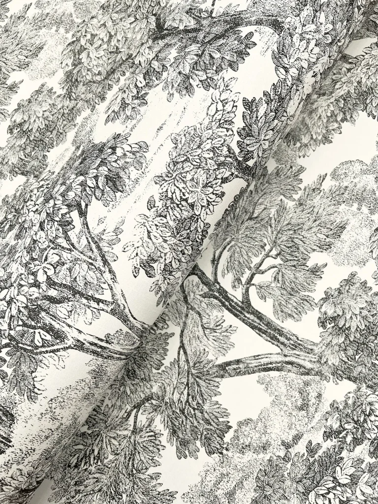 Chesapeake Spinney Toile Wallpaper - Black — Ảnh 3