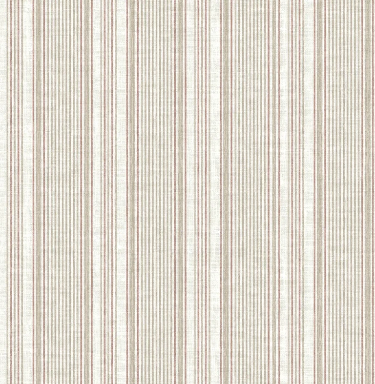 Ayanna Striped Wallpaper - Rust — Ảnh 5