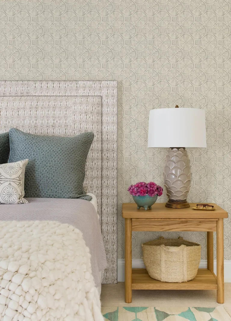 Chesapeake Sandee Medallion Wallpaper - Grey — Ảnh 6